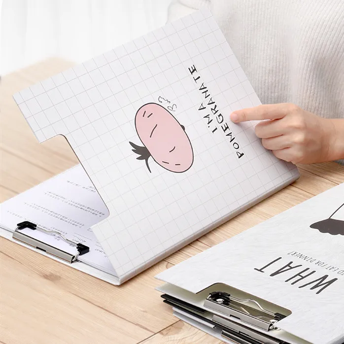 1 шт. папка для файлов Kawaii A4 бумага документов зажим письменной доски