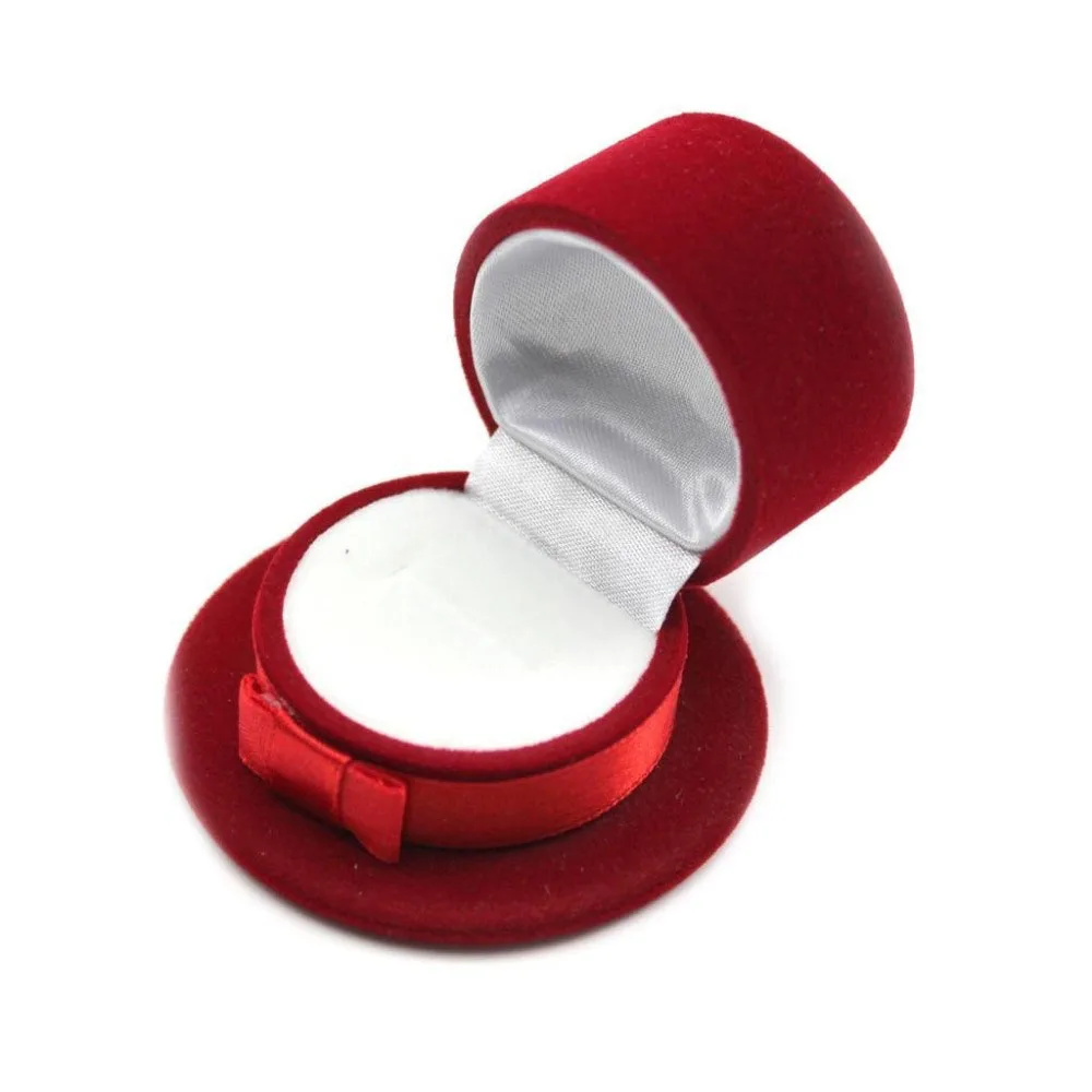 Креативная красная/черная коробка для ювелирных изделий, бархатная коробка для демонстрации шляп в форме волшебника, Подарочный чехол, аксессуары для ювелирных изделий