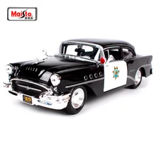 Maisto 1:24 1955 Buick Century Outlaws Полицейская машина литая под давлением модель автомобиля игрушка Новинка в коробке 31295