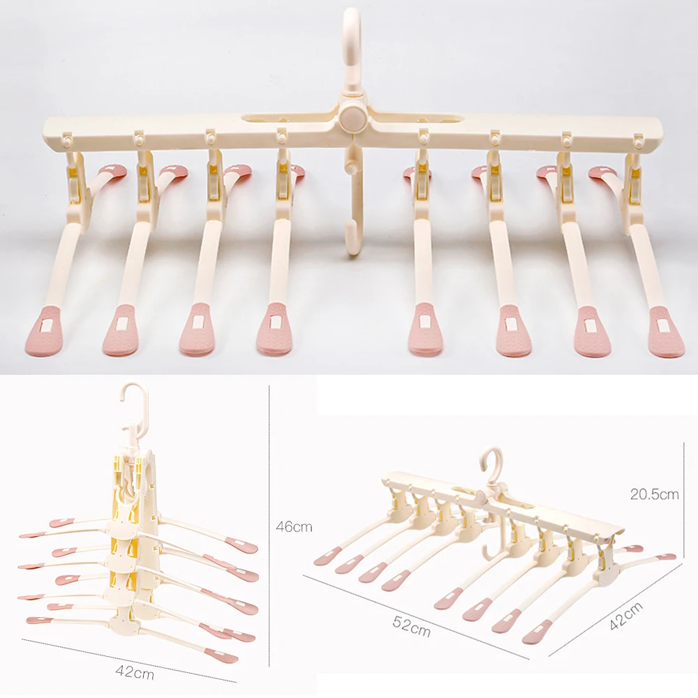 8 рыб детская сушилка для одежды, выдвижная вешалка, пластиковая подвесная стойка для белья, вешалки, многофункциональный органайзер для хранения