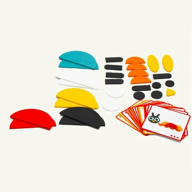 50pcs Animal Wooden Board Set Colorful Baby Educational Wooden Toy for Children Learning Developing Toys 2