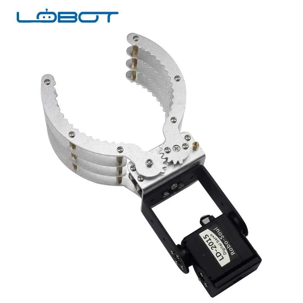 LOBOT Industrial Robot Arduino Arm Mechanical Metal Claw Gripper Kit
