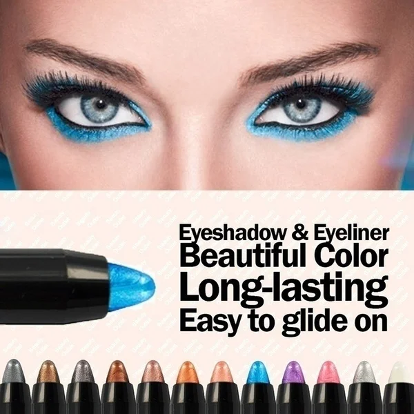 

New Brand Highlighter Long Lasting Eyeshadow Pencil Shimmer Natural Makeup Cosmetic Glitter Eye Shadow 25 Colors