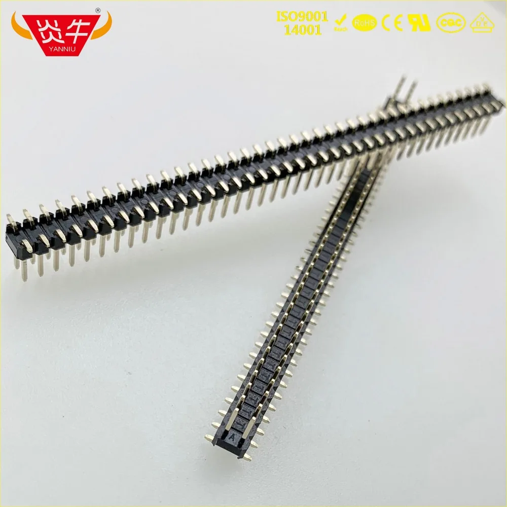 2 54 мм Шаг 2X40P 80PIN Штекерный разъем для полосы двухрядный вертикальный штыревой