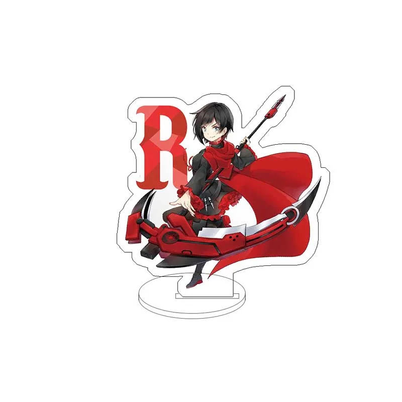 Игра Аниме RWBY Дисплей Стенд фигурка модель пластина Держатель японский мультфильм рисунок акриловая Коллекция ювелирных изделий Рождественский подарок - Цвет: R