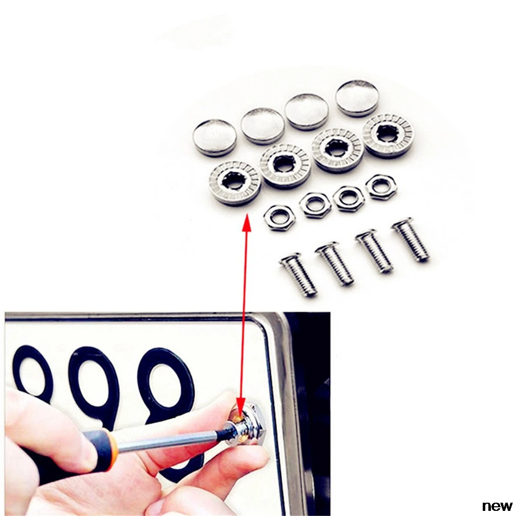 

Car number License Plate Bolts Frame Screws Screw for Volkswagen VW B6 Jetta Mk5 MK6 Any Cars Phaeton 4.2 EOS 3.2 V6