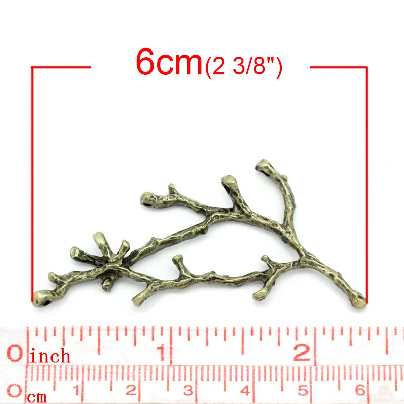 DoreenBeads винтажные металлические соединители фурнитура ветка античная бронза