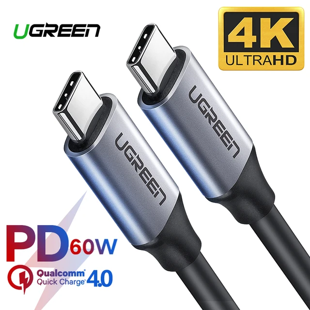 Ugreen Тип USB c 3.1 USB c штекерным Тип-C кабель Мужской быстро Зарядное устройство кабель для сяо 4c Nexus 5x, nexus 6 P, OnePlus 2, zuk Z1, Nokia N1