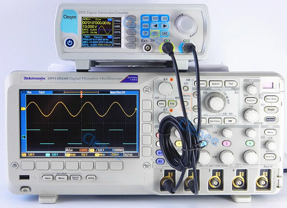 Cleqee JDS6600 серии 15 м 30 м 40 м 50 м 60 мГц цифровой Управление двухканальный DDS Функция генератор сигналов частотомер произвольное