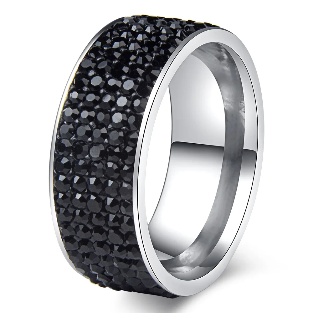 Stainless Steel Ring Chanfar Crystal Multicolor Women Elegant Finger Wedding Engagement Ring For Women Jewelry,stainless steel ring,finger ring,wedding rings,wedding ring