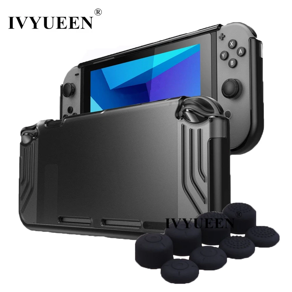 

IVYUEEN Soft TPU Premium Slim Clear Hybrid Protective Case for Nintend Switch NS Console TPU Cover Game Accessories
