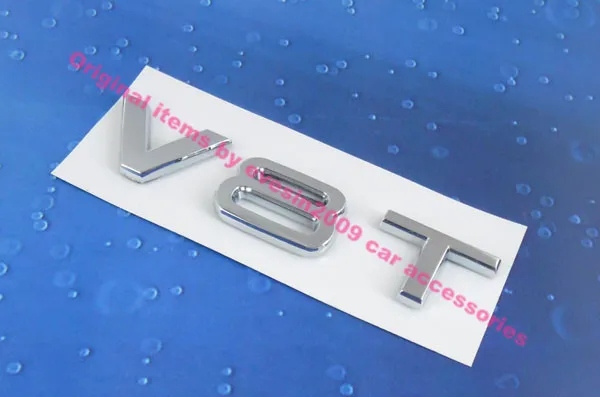 Auto Chrome V8t V8 T For A6 A7 A8 Quattro Rs6 Tfsi Emblem