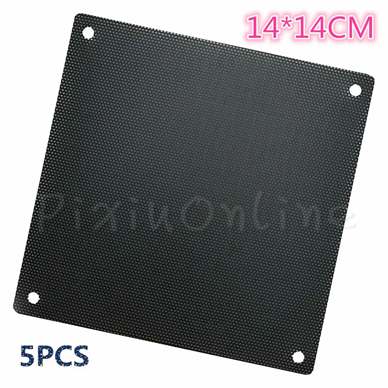 

5PCS ST056b 14CM Dust-proof Net Computer Case Fans PVC Dust Gauze Dust Filter Cuttable Mesh Filtering Tools