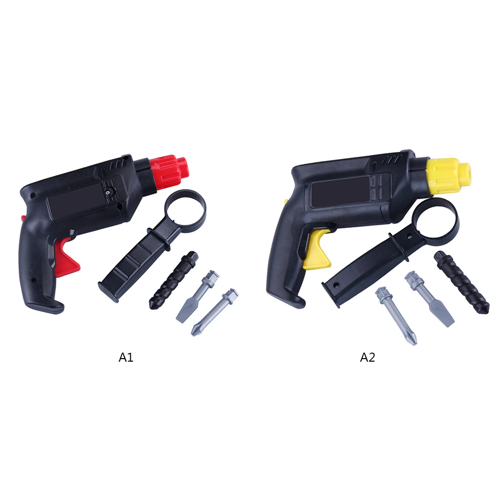 Children Plastic Simulation Maintenance Tool Repair Electric Drill Tool Early Development Education Toys for Children No Battery