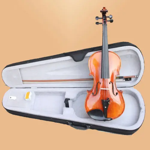 

NAOMI Violin 4/4 Violin Stradivarius Copy Violin/Fiddle Flame Ebony W/Case 4/4 Full Size High Quality New
