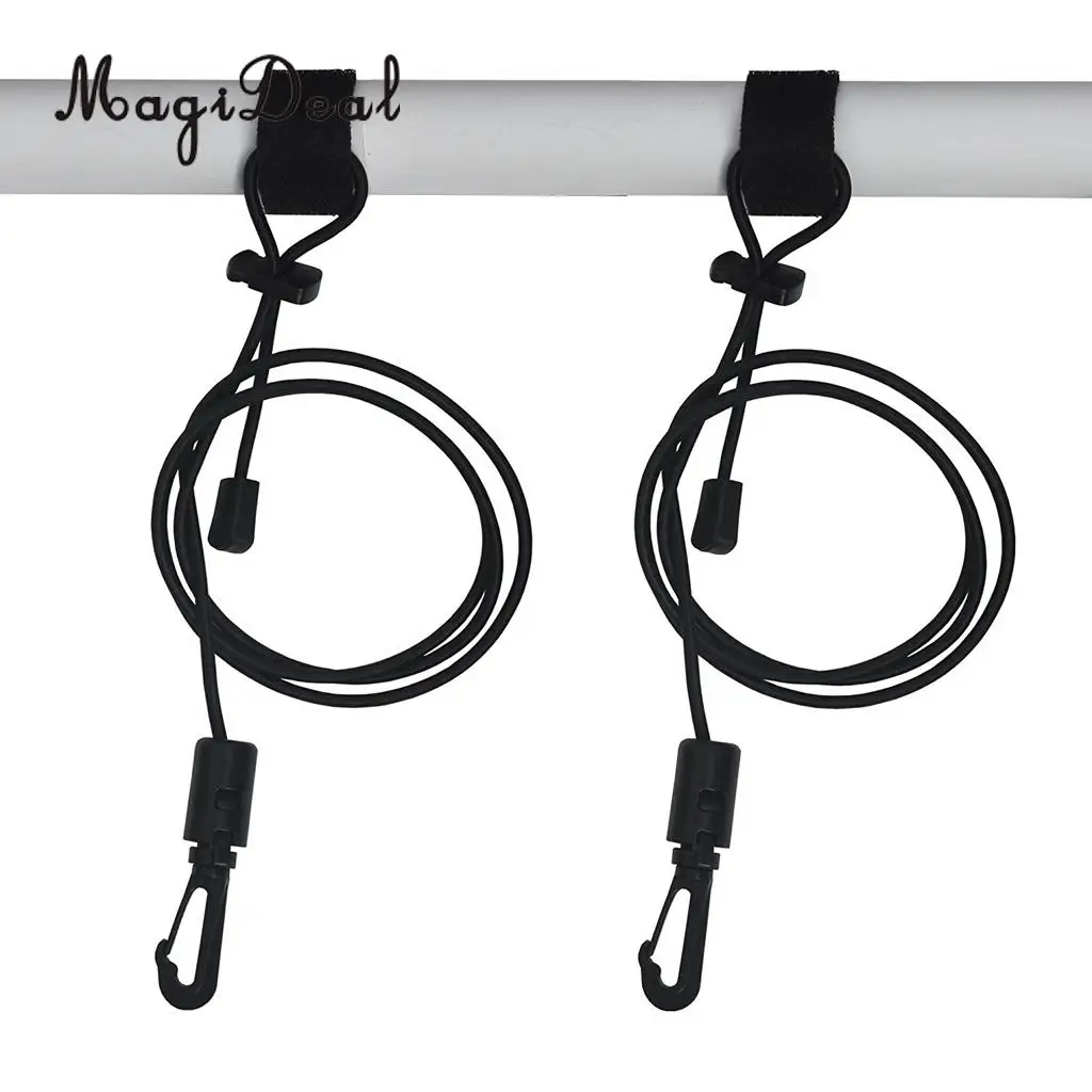 Perfeclan Elastic Safety Kayak Boat Paddle Leash Fishing Rod Cord Bungee Rope for Diving Fishing Boat Sailing Equipment