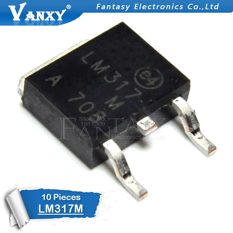 10 шт. LM317M SOT252 LM317-252 сот LM317MDT LM317MDT-TR TO252 SMD регулятор напряжения