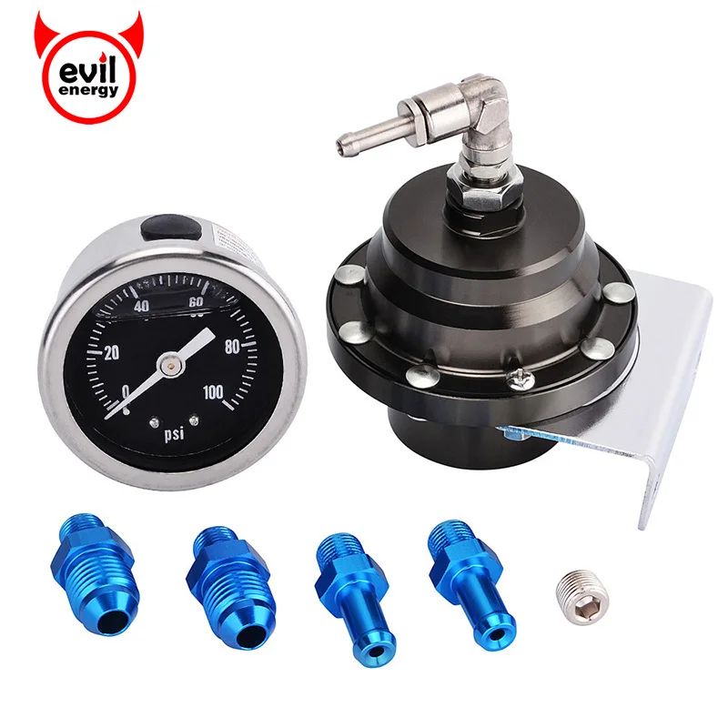 EVIL ENERGY Fuel Pressure Regulator 3/8" Fuel Reaulator Adjustable (4.5