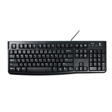 Проводная клавиатура logitech K120, компьютерная клавиатура, USB тонкая Бесшумная клавиатура, мышь и клавиатура