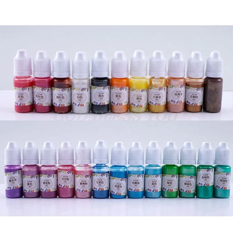 

10G UV Resin Ultraviolet Curing Liquid Pearl-luster Pigment Dye DIY Art Crafts Handmade Soap Coloring Powder