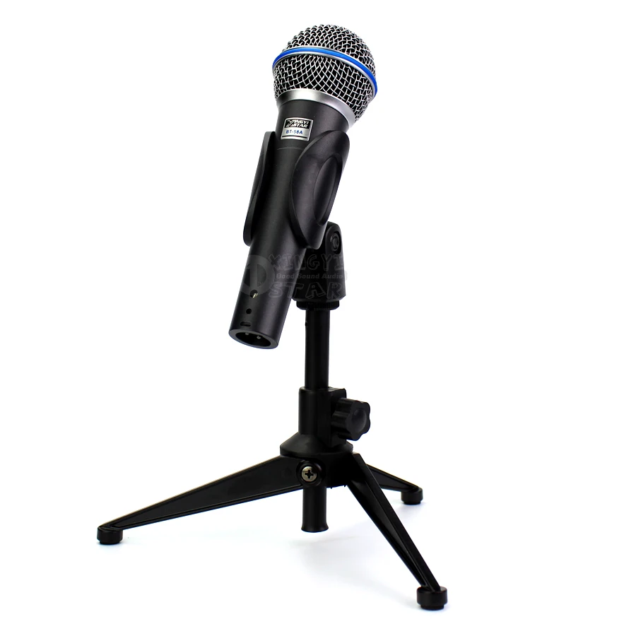 Suporte de microfone profissional, bt58, portátil, dinâmico, com tripé