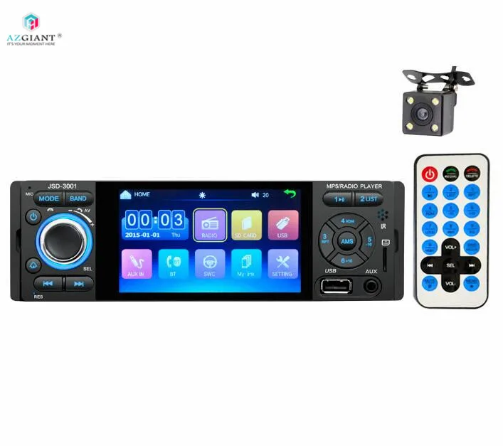 AZGIANT 4 1 ''автомобильный MP5 плеер Bluetooth Сенсорный экран стерео аудио FM станция