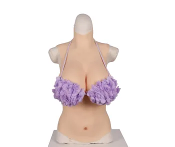 

Pretty Half Body Fake Boobs Silicone Breast Forms G Cup Silicone Paded for Crossdresser Transgender Shemale