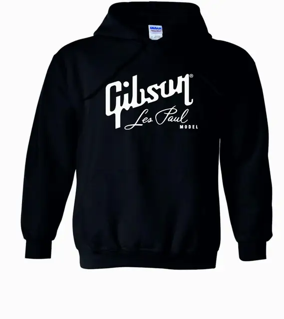Unisex GIBSON GUITAR "LES PAUL MODEL" HOODIE NEW Rock Metal Guitarist
