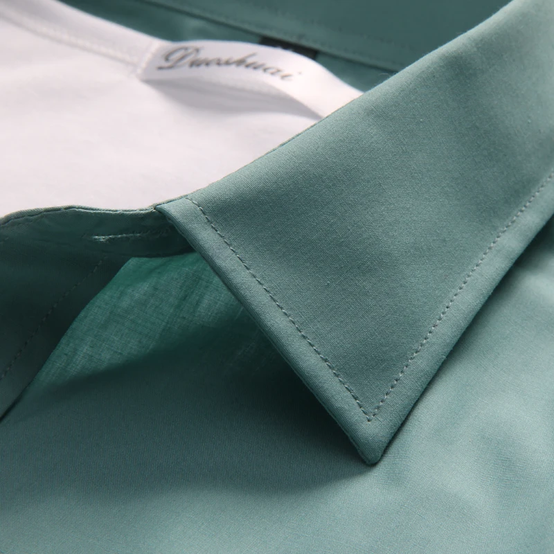 Men Candy Color Shirt Spring Summer Turn Down Collar Short Sleeves Casual Shirts Camisa Masculina Business