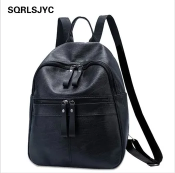 

Mochila Women Backpack Feminina Escolar Bagpack Leather Mochilas Menina L Realer Backpacks Korean Style School Bags Back
