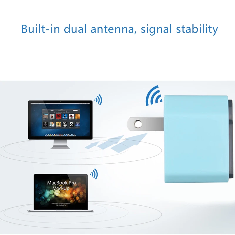 

300Mbps Wireless WiFi Repeater 2.4Ghz Router 802.11N Wi-Fi Signal Amplifier Booster