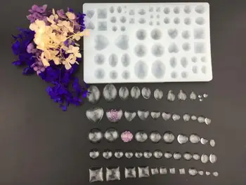 

Many Shapes Cabochon Silicon Mold Mould For Epoxy Resin Jewelry Beads Making