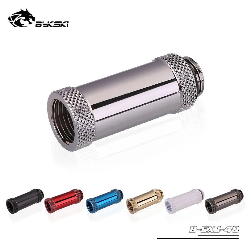 

Bykski B-EXJ-40 Silver/White/Grey/Black/Red/Blue/Gold 40mm extension fittings, G1/4'' pc water cooling female connection adapter