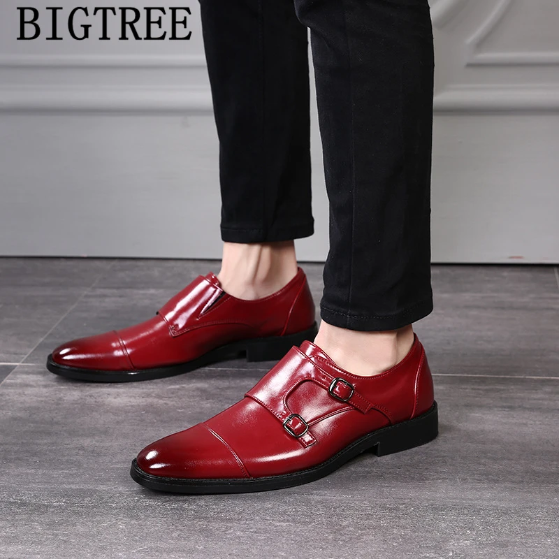 

monk strap shoes men formal leather shoes men classic coiffeur moda italiana business shoes men office wedding dress ayakkabi
