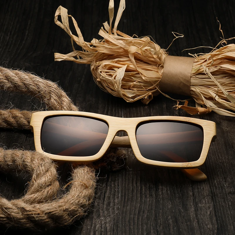 Goede Hoge hoeveelheid Klassieke Bamboe Hout zonnebril Mannen Vrouwen Merk Designer Gepolariseerde UV400 eyewear