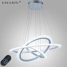 VALLKIN Dimmable Acrylic Pendant Light DIY Art Deco Indoor Lamp Lights Lighitng For Dining Room with LED Source 60W CE FC