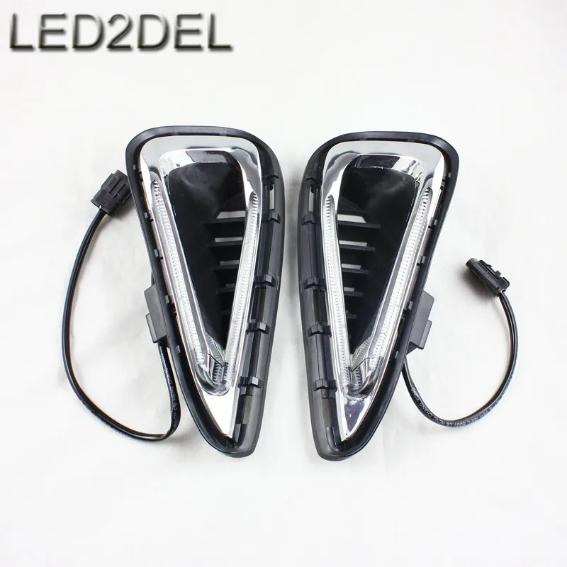 

High quality White LED Daytime Running Fog Lights Lamp DRL For Toyota Camry 2015 2016