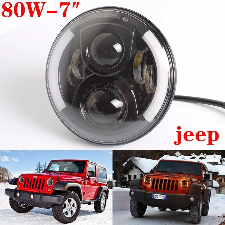 2PCS-80W-7-Inch-CREE-LED-Headlight-Kit-Hi-Lo-For-font-b-Jeep-b-font