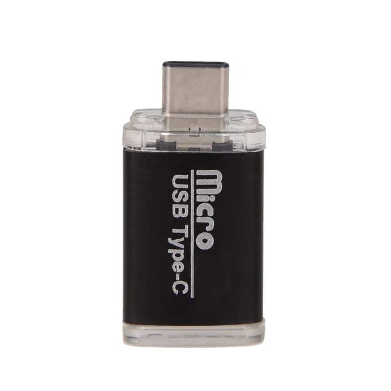 Mini type C USB 3,1 SD OTG адаптер TF считыватель карт памяти для разъем для сотового телефона и воспроизведения алюминиевого сплава