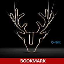 8 шт./компл. металлические закладки из нержавеющей стали с оленем, металлические закладки с зажимом