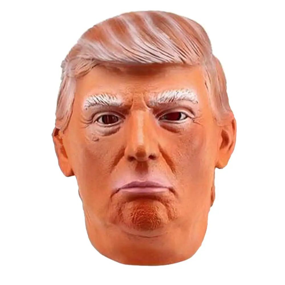 Костюм Дональда Трампа маска на Хэллоуин Реалистичная латексная маскарадная