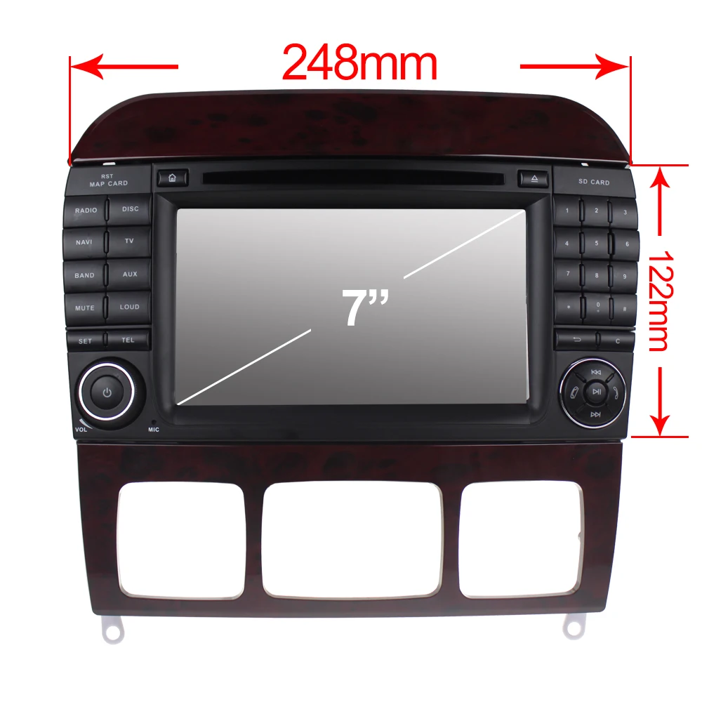 Sale Owtosin Car Radio Multimedia Video Player Navigation GPS Android 9.0 For Mercedes-Benz S-Klasse W220 S280 S320 S500 S600 S65AMG 0