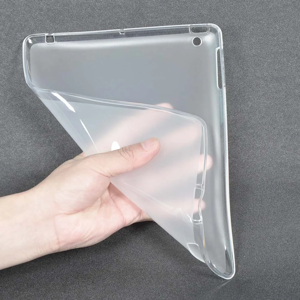 Мягкая полупрозрачная задняя крышка из ТПУ для Apple IPad 2 3 4 Чехол Funda 5 Air 9 7 дюймов