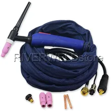 WP-17-12 12 футов 4 метра, 150A четырехтактный двигатель с воздушные охлаждением горелки Tig сварки плазменный резак в комплекте, европейский стиль