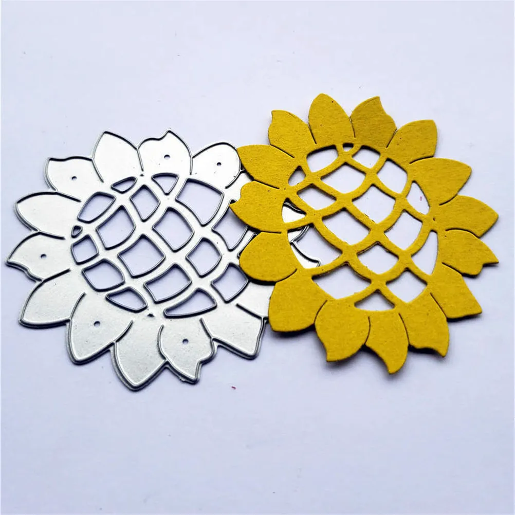 

DIY Embossing Decoration Craft Snijmal En Embossing Flower Sunflower Metal Cutting Dies Stencils Scrapbooking Die Cut