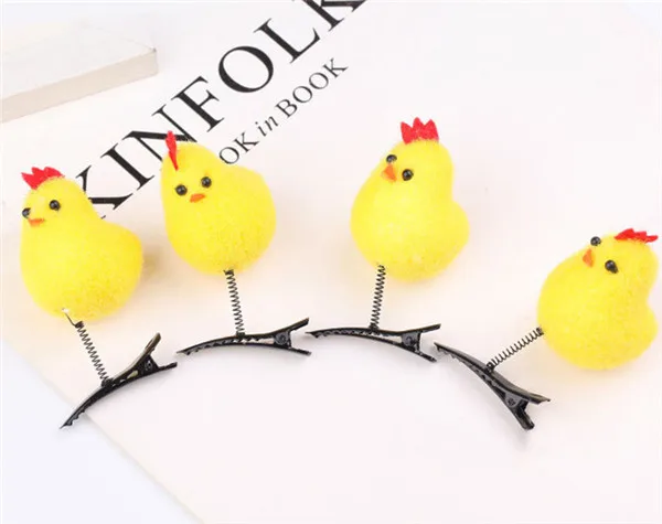 Little Yellow Chicken Hair Clip Fun Make up Decoration - 8