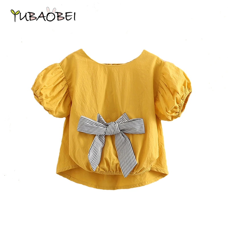 girls yellow blouse