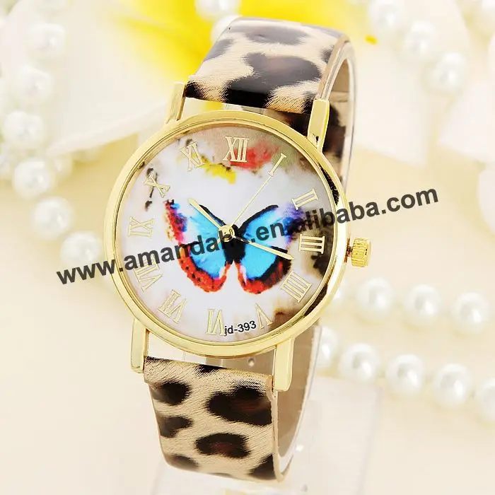 

Fashion Casual Roman Wristwatches Leopard Print Girl Women Leather Quartz Leisure Sport Watch Hot Woman Dress Watches