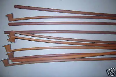 

2 pcs selected pernambuco unvarnished violin bow sticks