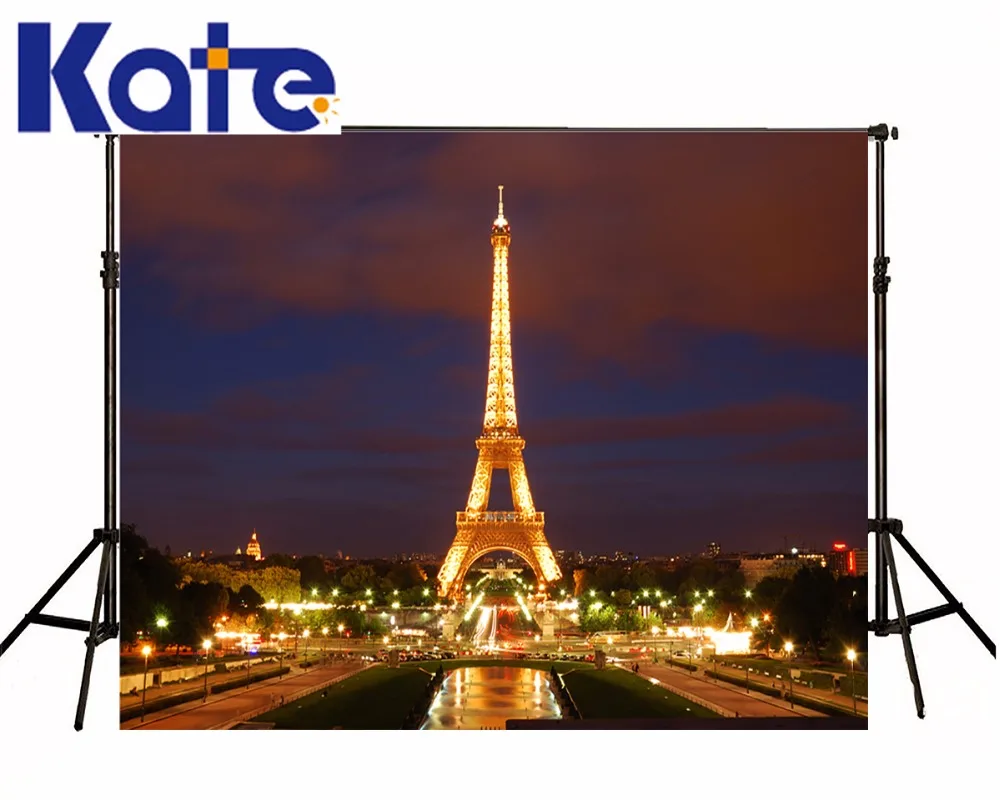 

Kate 8X8FT Eiffel Tower Backdrop French Background Dark Photography Backdrops Wedding Backdrops For Photography Studio